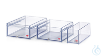 Polycarbonatbad 108A Badöffnung BxT: 130x390 mm Badtiefe: 150 mm Badvolumen: 8 l Abmessungen...