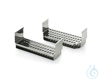 test tube rack type 2 made of stainless steel for 112A, 118A, 212B to 225B...