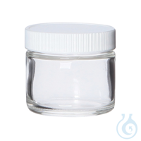 Straight-Side Glass Jar, Level 1, Clear, 500 mL; 12/CS Straight-Side Glass...