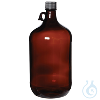 Glass Jug, Level 3, Amber, 4 L, Safe-Coat; 6/CS Glass Jug, Level 3, Amber, 4...