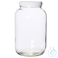 Wide-Mouth Clear Glass Bottle, Level 1, 2000 mL; 6/CS Wide-Mouth Clear Glass...