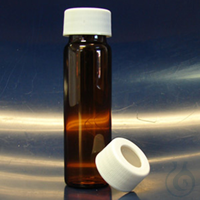 Amber VOA Vials, 40 mL, PTFE-Lined Caps, Economy Case; 144/Cs Amber VOA...