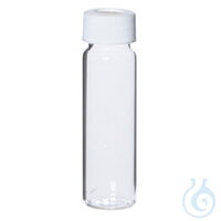 Clear VOA Vials, 40 mL, PTFE-Lined Caps, Economy Case; 144/Cs Clear VOA...