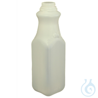 Pre-Cleaned Juice-Style Square Bottle, HDPE, Level 1, 1000 mL; 108/CS...
