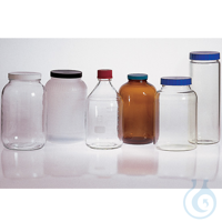 TCLP Bottles, Clear Borosilicate Glass, 14x 26 cm; 2200 mL TCLP Bottles,...