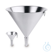 Labortrichter Edelstahl, Ø oben 257 mm, 1 St Rotilabo®-Labortrichter, Edelstahl 18/8, Ø Auslauf...