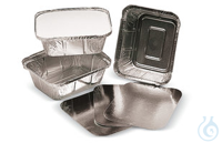 Rotilabo®-Aluminiumschalen, 250 ml, mit Pappdeckel  Inhalt: 100 Stück