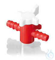 2-Wegeventil, PP/PE, für Ø 5-7 mm 1 St. Rotilabo®-2-Wegeventil, PP/PE,, für Schlauch-ID 5-7 mm...