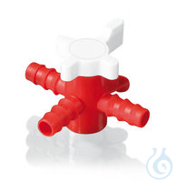 3-Wegeventil, PP/PE, für Ø 5-7 mm 1 St. Rotilabo®-3-Wegeventil, PP/PE,, für Schlauch-ID 5-7 mm...