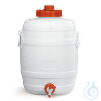 Mischfass 30l mit Auslaufhahn 1 St. Rotilabo®-Mischfass mit Auslaufhahn, LDPE, 30 l  Inhalt: 1 Stück