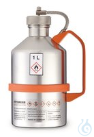 Laborkannen mit Schraubkappe 1 L Sicherheits-Laborkanne, Edelstahl, mit Schraubkappe, 1 l...