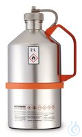 Laborkanne mit Schraubkappe 2 L Sicherheits-Laborkanne, Edelstahl, mit Schraubkappe, 2 l  Inhalt:...