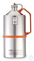 Laborkanne mit Schraubkappe 5 L Sicherheits-Laborkanne, Edelstahl, mit Schraubkappe, 5 l  Inhalt:...