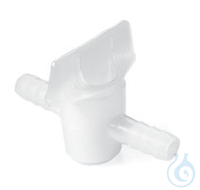 Durchlaufhähne | 5ST Rotilabo®-Schlauchverbinder, PE, naturfarben, Durchlaufhähne, L 70 mm...