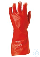 Chem.Schutz-Handschuh AlphaTec, Gr. 9, rot 1 Pa Chemikalien-Schutzhandschuhe AlphaTec®, 15-554,...