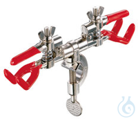 Buerettenhalter für 2 Bueretten Rotilabo®-Bürettenhalter, aus Zinkdruckguss, für 2 Büretten...