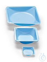 Einmal-Wägeschalen, PS, 330ml, blau | 500 St Rotilabo®-Einmal-Wägeschalen, antistat., 330 ml, PS,...