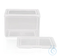 Färbeschale | 4 St Färbekasten, TPX, L 101 x B 81 x H 70 mm, 20 Objektträger  Inhalt: 4 Stück