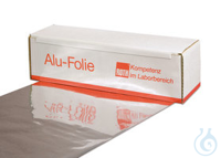 Aluminiumfolie, Stärke 0,012mm, 295mm x 150m 1Ro. Rotilabo®-Aluminiumfolie, Stärke 12 µm, im...