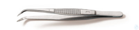 Pinzette Gebogen,Spitz Pinzette, gebogen, spitz, chirurgisch, aus Remanit 4301, Länge 145 mm...