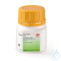 Carrageen, kappa FAO/WHO, EEC, FCC, 500 g Carrageen, kappa, hochrein, CAS Nr. [11114-20-8],...