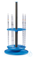 Pipettenständer, PP, 230x470 mm, 94 Stellpl. 1St. Rotilabo®-Pipettenständer, PP, drehbar, 94...