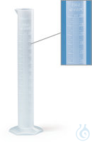 Messzylinder 1000ml Messzylinder aus PP, hohe Form, 1000 ml, H 440 mm, Teilung 10,0 ml  Inhalt: 1...