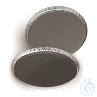 Einmal-Wägeschalen, Aluminium, Durchm.100mm 80St. Rotilabo®-Einmal-Wägeschalen, Aluminium, Ø 100...