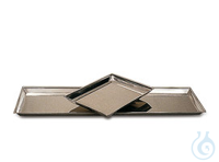Rotilabo®-Auffangschale, Edelstahl, L 580 x B 400 x H 20 mm  Inhalt: 1 Stück