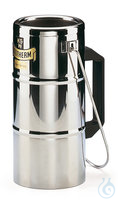 Dewargefäß, 2000 ml, zylindrisch Dewargefäß, 2 l, zylindrisch, mit Griff, Chromnickelstahl, Ø...
