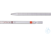 Messpipette Klasse AS 1ml | 12st. Messpipetten Klasse AS, braun graduiert, AR-GLAS®, L 360 mm, 1...