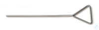 Drigalskispatel aus Edelstahl, 165x40 mm Drigalski-Spatel, Edelstahl, Breite 40 mm, Länge 165 mm...