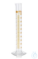 Messzylinder 100 ml Klasse A,Braun 2ST Messzylinder Klasse A, braun graduiert, DURAN®, hohe Form,...