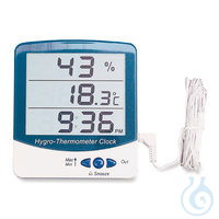 Thermohygrometer mit Jumbo Display 1ST Thermohygrometer mit Jumbo-Display, großes Display, 20 -...