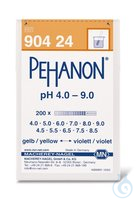 Indikatorpapier PEHANON® pH 4,0-9,0 | 200 St. Indikatorpapiere PEHANON®, mit aufgedruckter pH...
