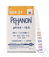 Indikatorpapier PEHANON® pH 9,5-12,0 200 St. Indikatorpapiere PEHANON®, mit aufgedruckter pH...