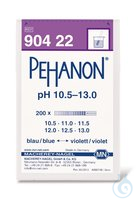 Indikatorpapier PEHANON® pH 10,5-13,0 200 St. Indikatorpapiere PEHANON®, mit aufgedruckter pH...