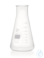 Weithals-Erlenmeyerkolben | 1ST Weithals-Erlenmeyerkolben, DURAN®, Teilung, 2000 ml, nicht nach...