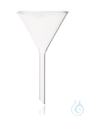 Trichter Durchm.80mm | 10ST Trichter, mit kurzem Stiel, DURAN®, Trichter-Ø außen 80 mm, Stiel-L...