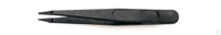 Kunststoff-Pinzetten | 3ST Kunststoff-Pinzetten, feine Spitzen, Delrin, schwarz, Breite 1,0 mm, L...