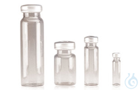 Probenflaeschchen 20 ml | 200ST Rotilabo®-Probenfläschchen, Borosilikat., mit Bördelrand, Ø 23...