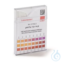Indikatorstäbchen pH-Fix 7,0-14,0 100ST Universal-Indikatorstäbchen pH-Fix,...