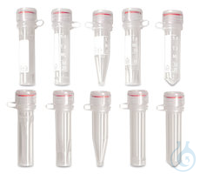 Reaktionsgefäße mit 1000ST Reaktionsgefäße m. Schraubver., PP, unsteril, freistehend, 1,5 ml...