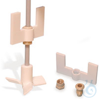 Anker-Zusatzflügel Rkr. 100x60 Mm/ 1ST Zusatzflügel für Rührwellen, Anker, PTFE/PEEK, Wel.-Ø 10...
