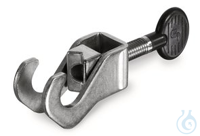Hakenmuffe, pulverbesch. Stahl, Messingschraube, Spannweite 13 mm  Inhalt: 1 Stück