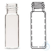 Probenfläschchen 4ml 200ST Rotilabo®-Probenfläschchen 4 ml, Borosilikatglas, klar  Inhalt: 200 Stück
