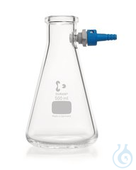 Saugflaschen Erlenmeyerform 500ml | 1ST Saugflasche, DURAN®, Erlenmeyerform, 500 ml, mit KECK...