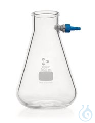 Saugflasche 2000ml | 1ST Saugflasche, DURAN®, Erlenmeyerform, 2000 ml, mit KECK Montage Set...