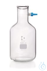 Saugflaschen Flaschenform 5000 ml Saugflasche, DURAN®, Flaschenform, 5000 ml, mit KECK Montage...