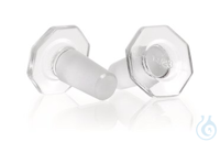 Glasstopfen Ns 14/23 | 10ST Glas-Stopfen, massiv, DURAN®, achteckig, Normschliff 14/23  Inhalt:...